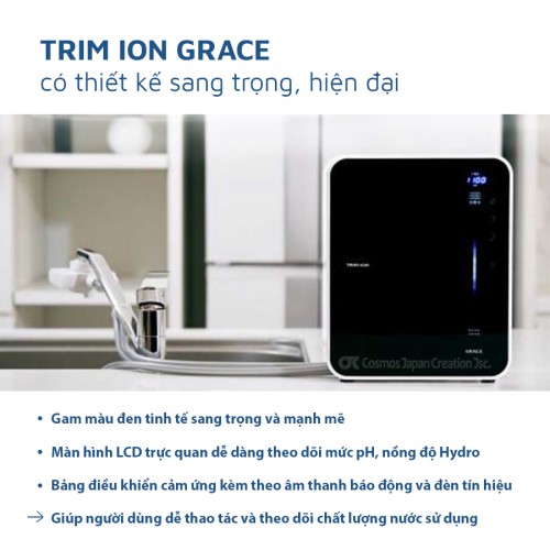 Máy điện giải ion kiềm giàu Hydro Trim ion Grace (trọn bộ)